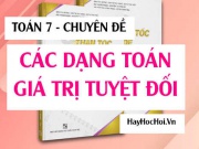 Các dạng Bài tập Giá trị tuyệt đối và Cách giải - Toán lớp 7